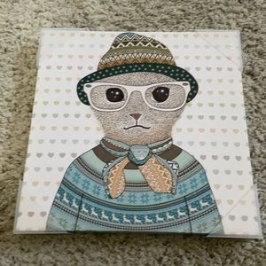Cat wall hanging